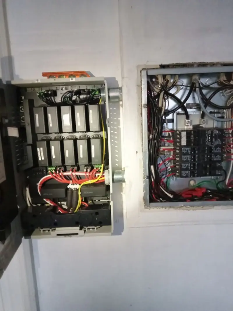 Electrical panel upgrade completed for Indoor Lighting Installation in Cedar Mill